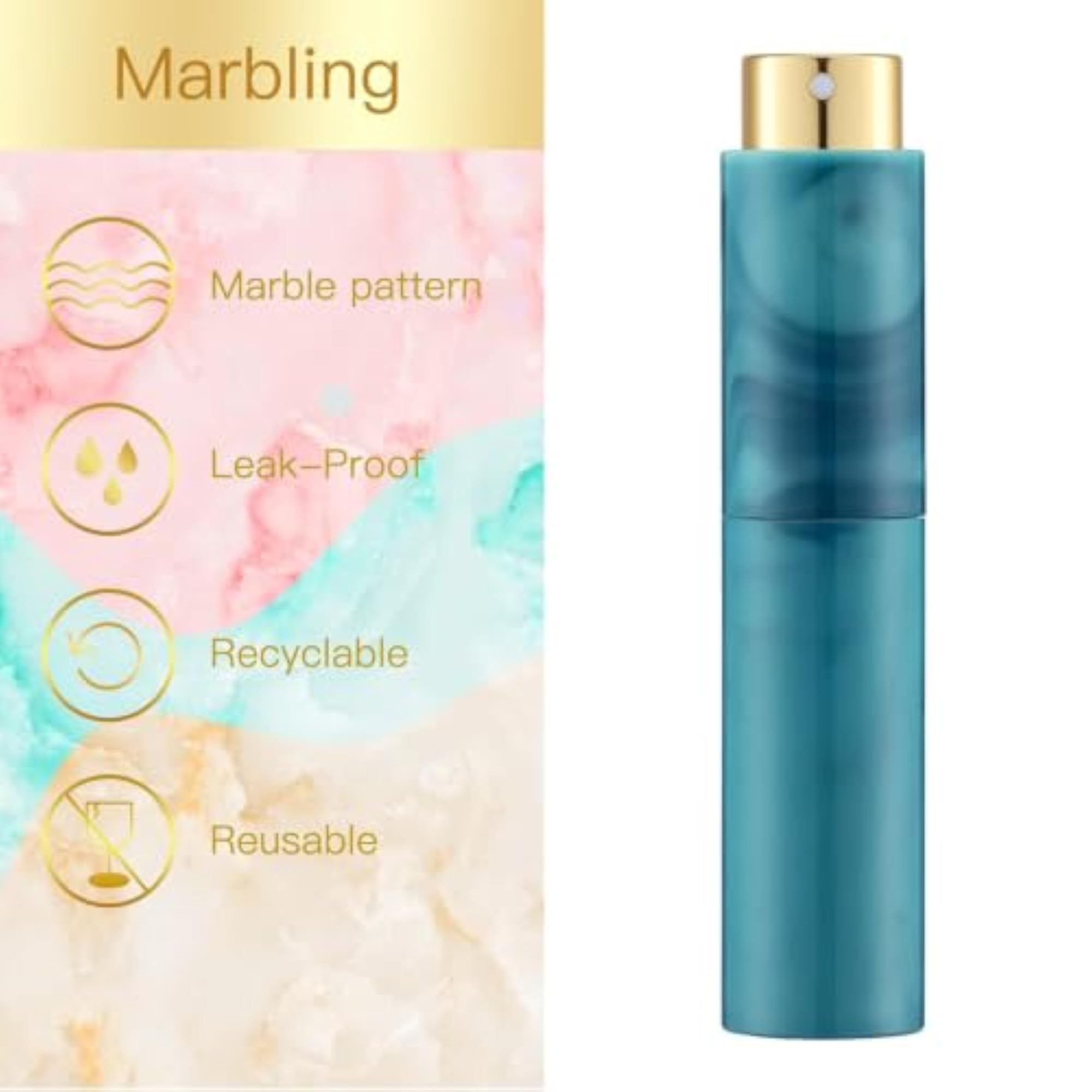 Water Atomizer Travel, 4 PCS Refillable Containers
